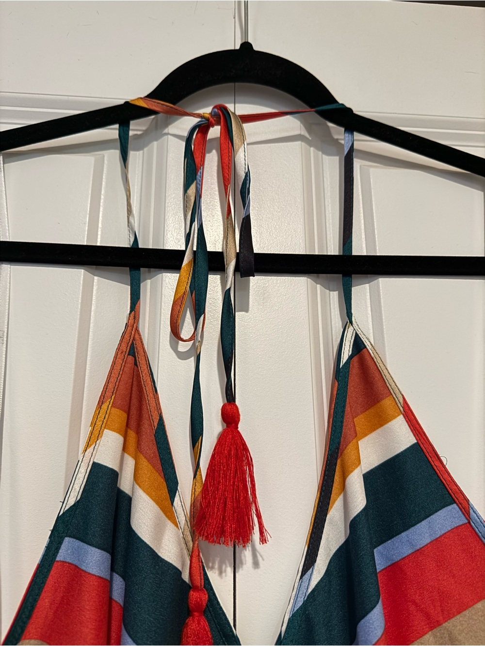 Lulu's Multicolor Striped Halter High-Low Dress - Picture 5 of 7